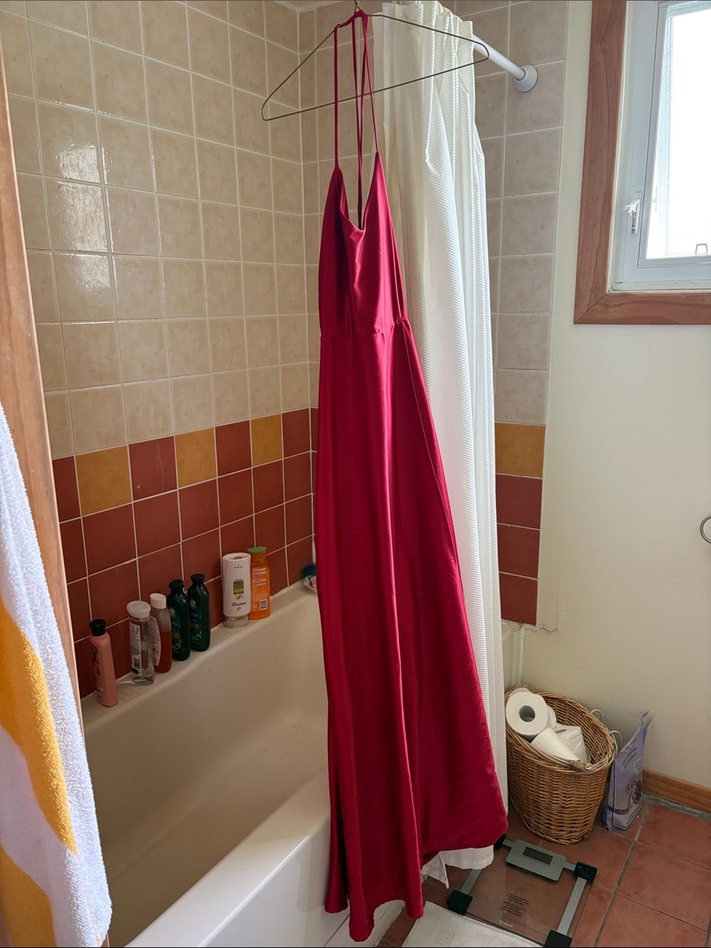 Tobi Fuchsia Spaghetti-Strap Maxi Dress